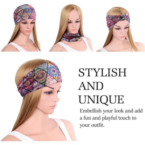 MoKo Headband for Women, Versatile Turban Headband Hair Wrap Sports Headwear - Picture 5 of 6
